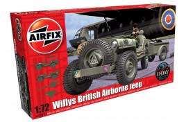 Airfix 1/72 Willys British Airborne Jeep Set